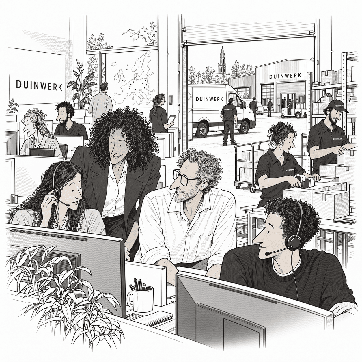 An expanded Duinwerk team welcomes customers and puts its new direction into practice.