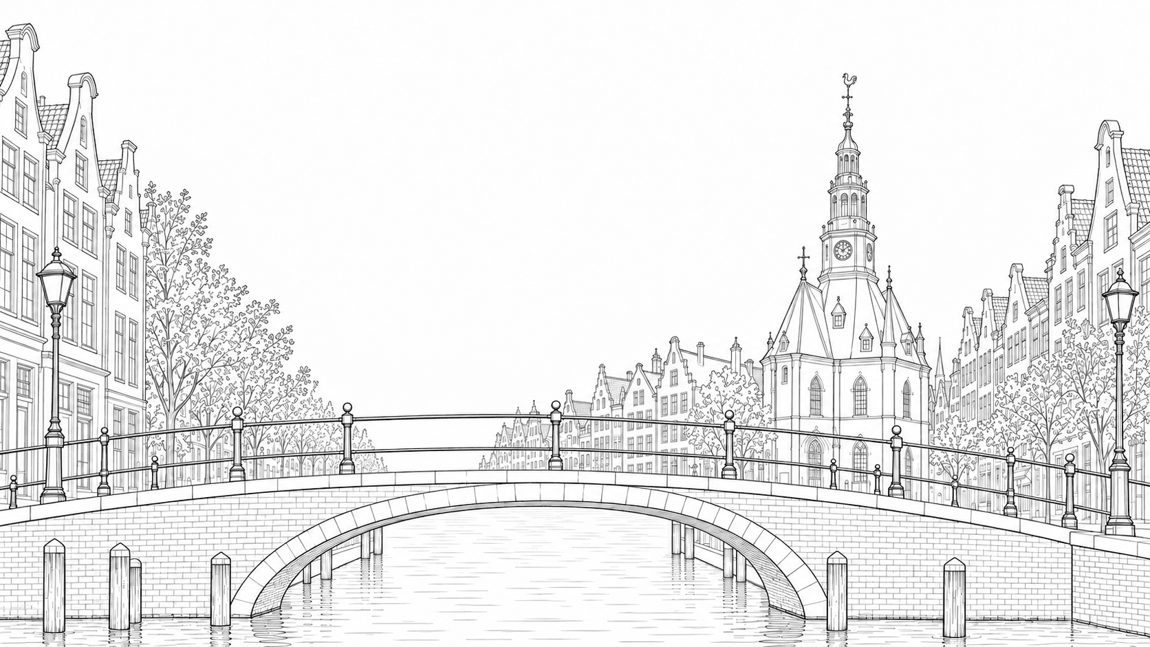 Duinwerk grows from cargo bike to van and truck, crossing an Alkmaar bridge.