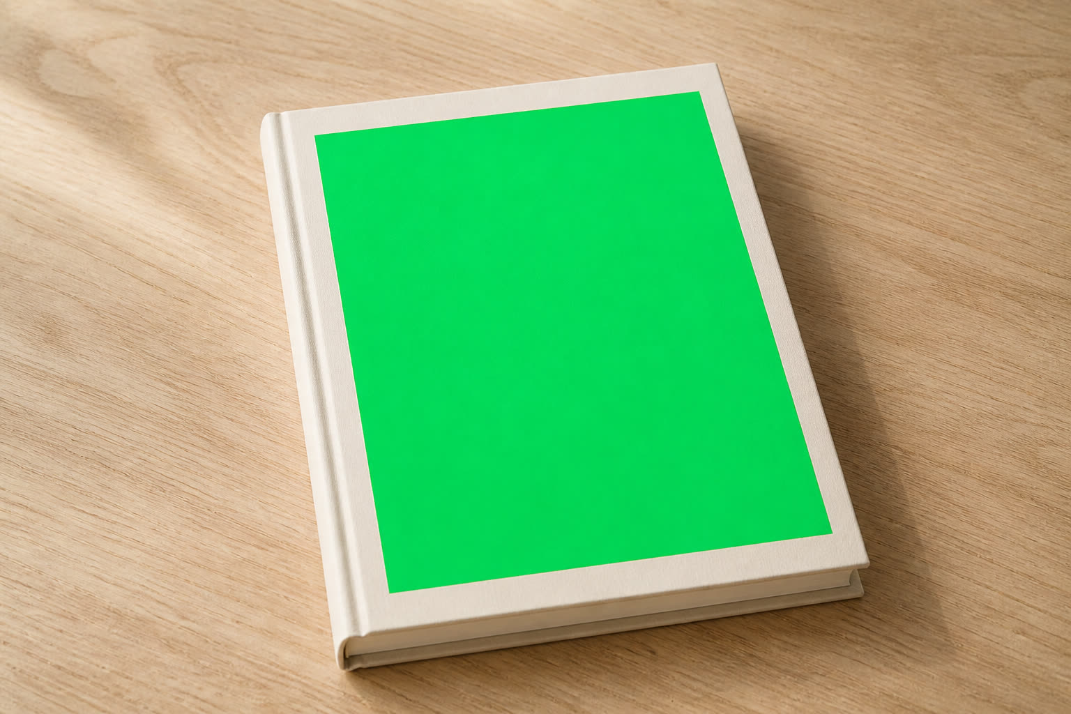 Notebook mockup with a placeholder area for artwork